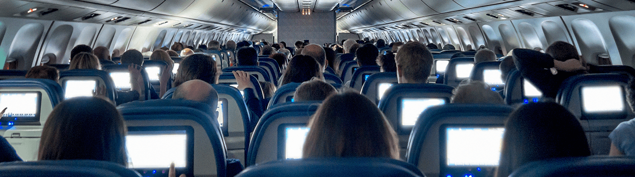 inside of an aeroplane